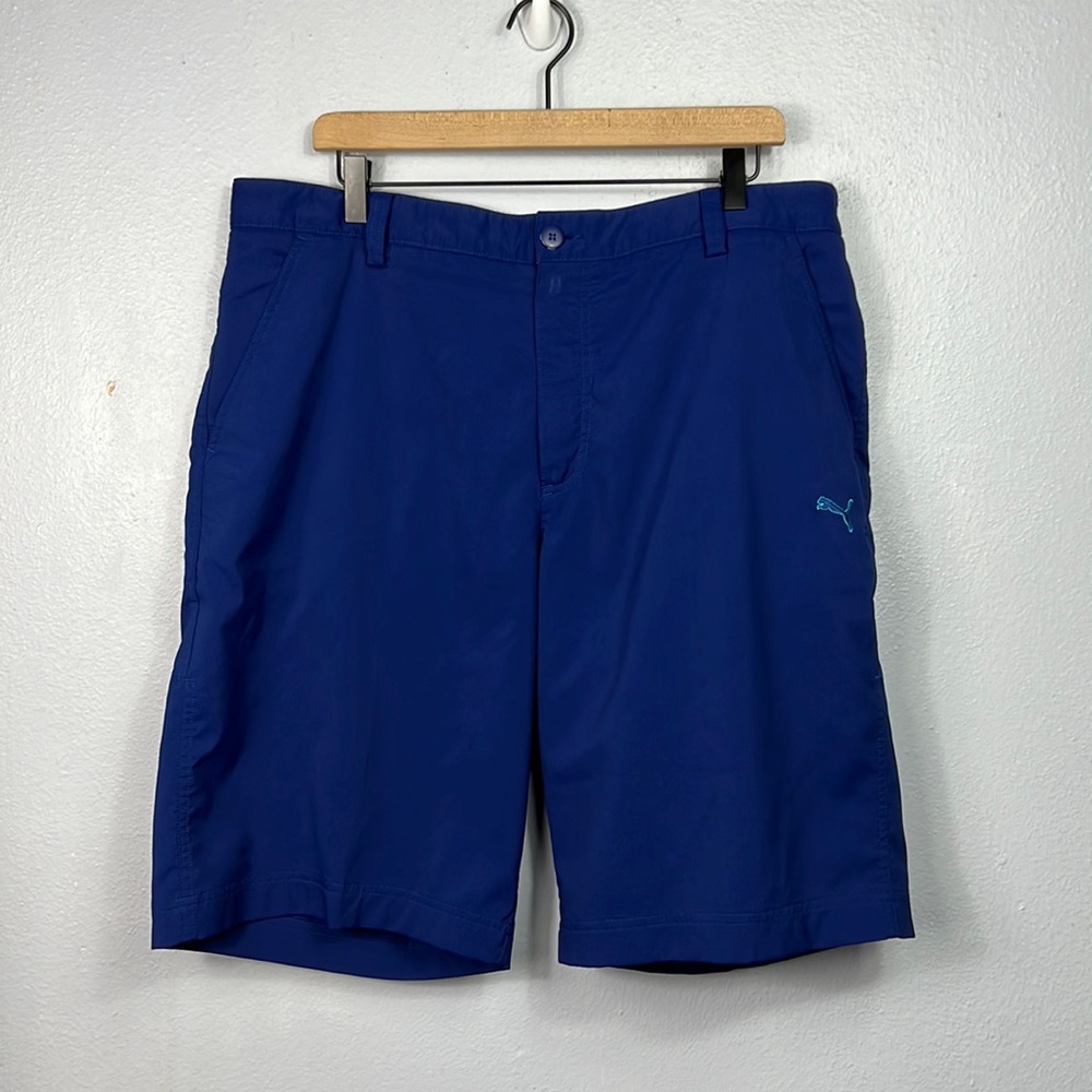 Puma Royal Blue Flat Front Shorts 38